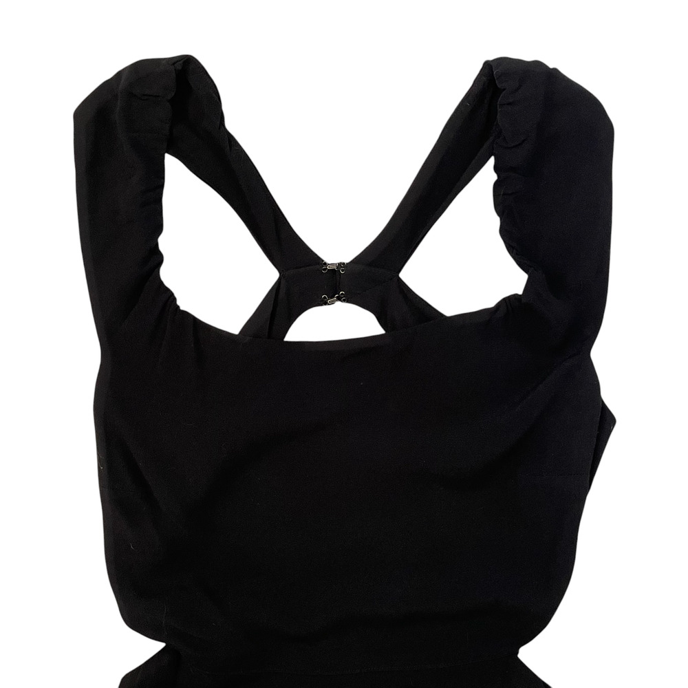 Reformation Open Back Midi Dress - Black - Size S - Picture 3 of 5